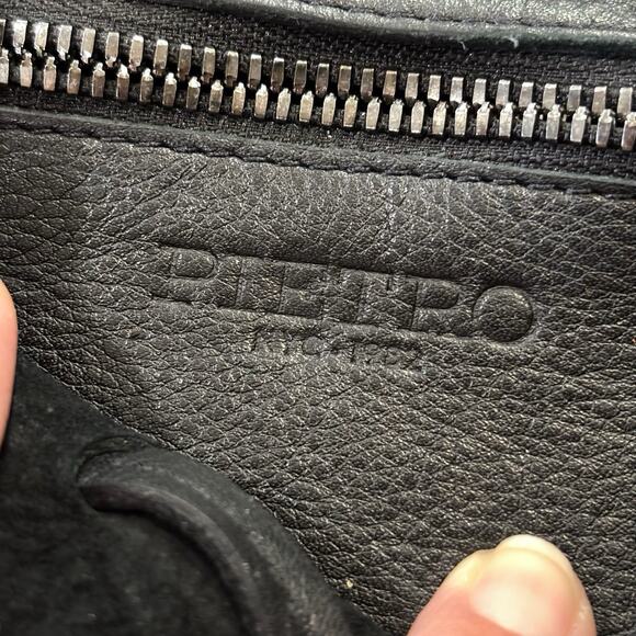 Pietro Alessandro black leather convertible satchel/backpack - Picture 4 of 7